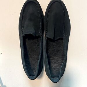 Vionic Tompkin loafer slipon Moccasin Ortho Arch Support black leather suede 13